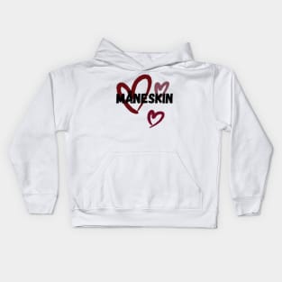 Love Måneskin. Hearts Kids Hoodie